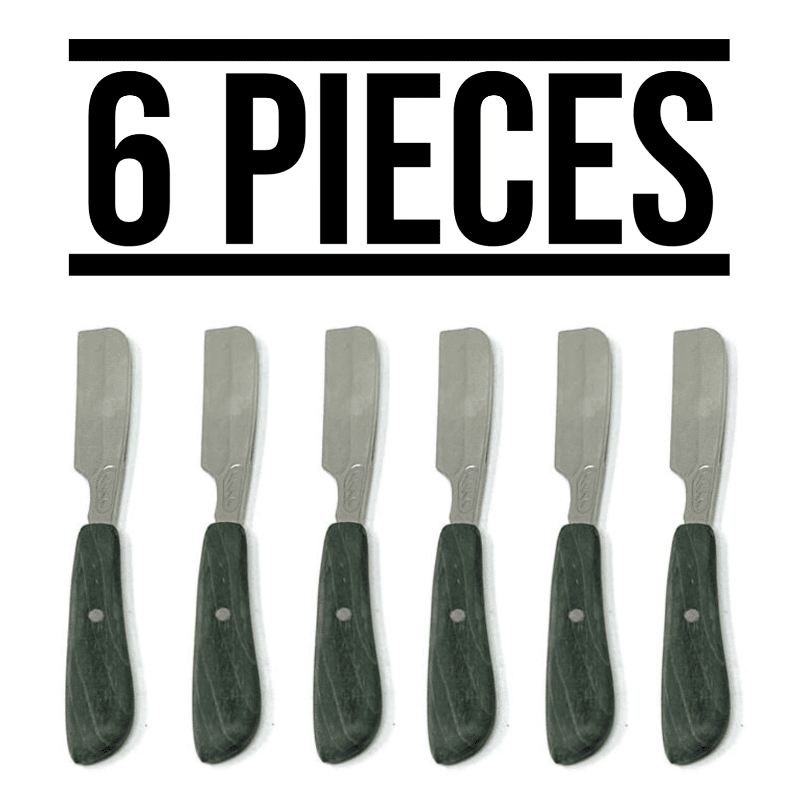 6X Straight Handle Zinc Alloy Japanese Straight Edge Razor Hair Eyebrow Trimming