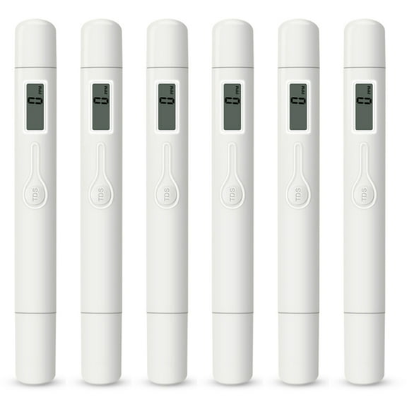 6X TDS Meter0-9990Ppm Digital Water Quality Purity Tester Testing Pen Measure Monitor,6 x TDS Meter,White