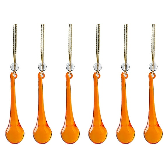 6X Teardrop Pendants - Christmas Decorations Large Home Decoration Christmas Tree Teardrop Pendant New Pendant