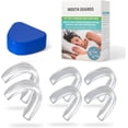 thumbnail image 1 of 6X Teeth Grinding Mouth Guards, Custom Perfect Fit Food Graded EVA Material Mouth Tray, Stop Teeth Clenching Bruxism Dental Guard Get a Good Sleep at Night, 1 of 7