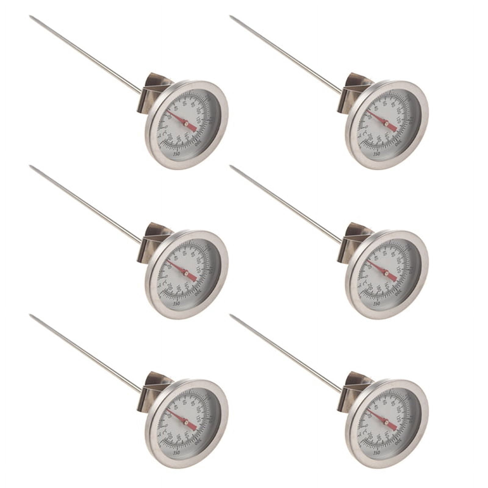 6X Thermometer Gauge Stainless Steel for Cooking Food 200 Celsius