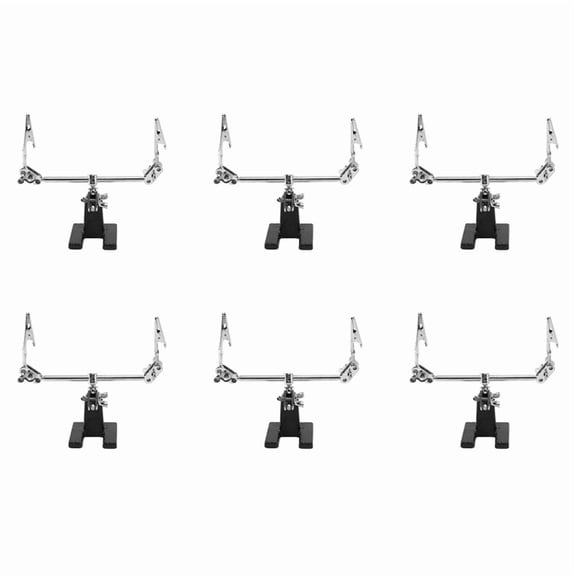 6X Third Hand Soldering Iron Stand Clamp Helping Hands Clip Tool PCB Holder Electrical Circuits Hobby
