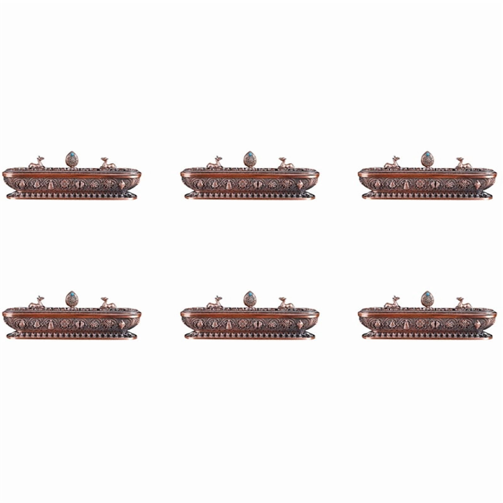 6X Tibet Incense Burner Antique Handmade Incense Stick Holder  Teahouse Home  Decoration Crafts Ornaments 3