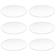 thumbnail image 1 of 6X Transparent 3mm Thick Mirror Acrylic Round Disc Diámetro:60mm, 1 of 4
