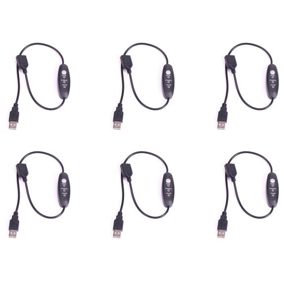 6X USB 5V-12V Temperature Controller Heater Thermostat 3-Speed Adjustable 24W