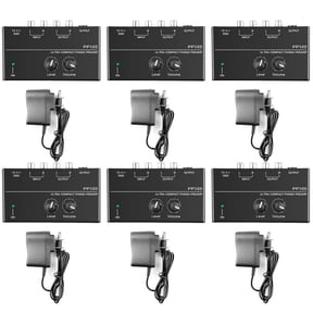 6X Ultra-Compact Phono Preamp PP500 with Treble Balance Volume Adjustment Pre-Amp Turntable Preamplificador US Plug