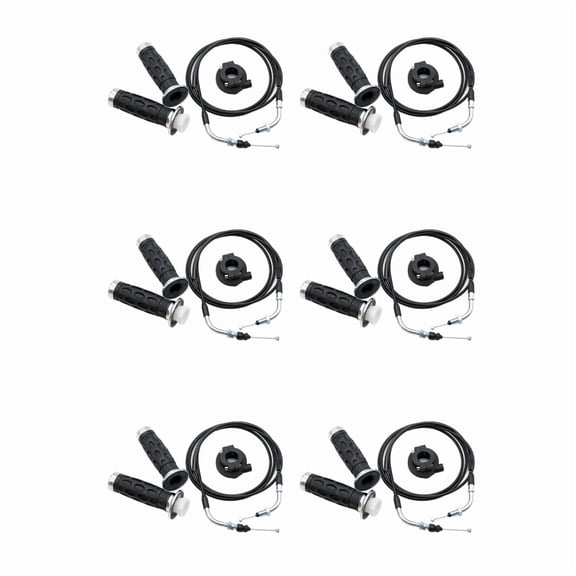6X Universal Throttle Twist Grip Set with 78 Inch Scooter Throttle Cable for 50Cc 80Cc 125Cc 150Cc GY6