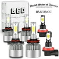 thumbnail image 1 of 6X White 9005 H11 LED Headlights High Low H11/H8 Fog Light Bulbs Kit, 1 of 21