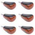6X Wood Grain Car Gear Shift Knob for / Fortuner Crown Land Cruiser