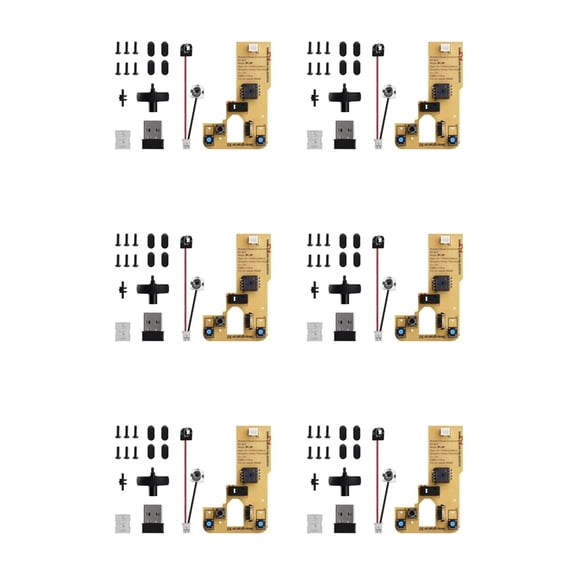 6X for Bamboo Lab DIY 3D Printing Wireless Mouse Kit Model 002 Computer Mouse Components with Printer Parts and Hardware