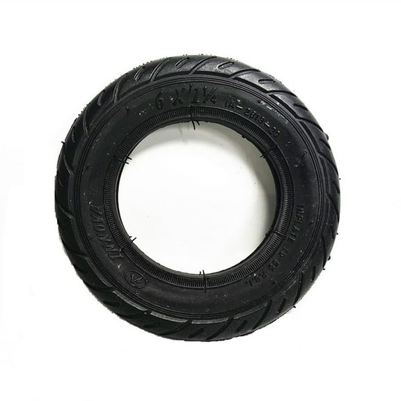 6X1 1/4 Black Outer Tire For Folding Bicycle Electric Scooter A Must Have