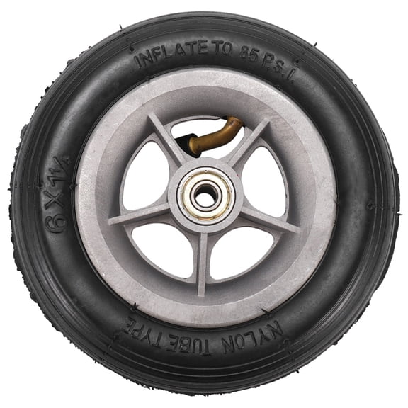 6X1 1/4 Tyre 150MM Scooter Inflation Wheel Tube Tyre for Electric Scooter,1 x tyre,black