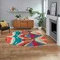 thumbnail image 1 of 6X10 Area Rug, Living room, Bedroom, Oval Carpet, Geometric Carpets, Tufted Rugs, 1 of 7