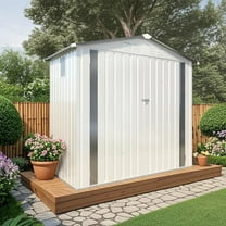 6X3.5FT Metal Storage Shed,Tool Shed with Peaked Roof, Outdoor Storage Shed with Clear Window and Lockable Door, Garden Shed for Garden, Backyard,Patio,Sundries