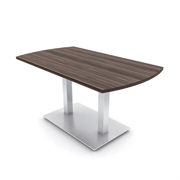 6X3 Arc Rectangle Conference Table Square Metal Base Data Electric