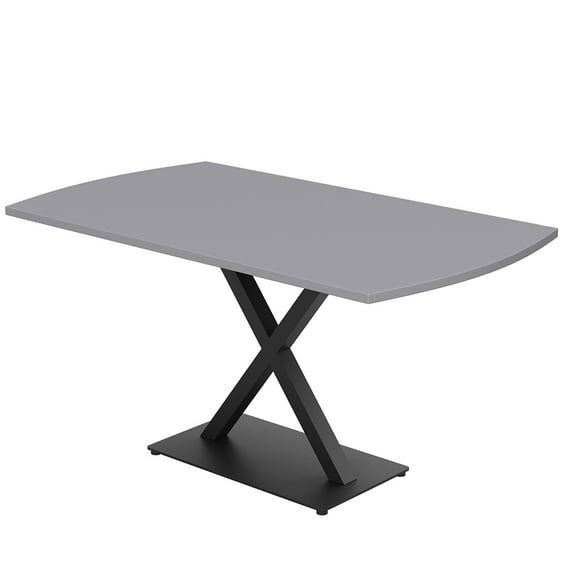 6X3 Arc Rectangle Conference Table With X Base Data And Electric