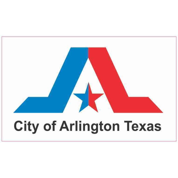 6X3 City Of Arlington Texas Flag Sticker Vinyl Vehicle Flags Bum
