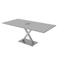 thumbnail image 1 of 6X3 Rectangular Conference Room Table With X Base Power And Data Unit, 1 of 7