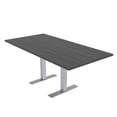 thumbnail image 1 of 6X3 Rectangular Conference Table With Metal T Bases And Power Module, 1 of 5