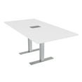 thumbnail image 1 of 6X3 Rectangular Conference Table With Metal T Bases And Power Module, 1 of 7