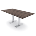 thumbnail image 1 of 6X3 Rectangular Conference Table With Metal T Bases And Power Module, 1 of 5