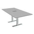 thumbnail image 1 of 6X3 Rectangular Conference Table With Metal T Bases And Power Module, 1 of 7