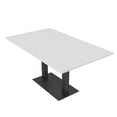 thumbnail image 1 of 6X3 Rectangular Conference Table With Square Metal Base Power Module, 1 of 6