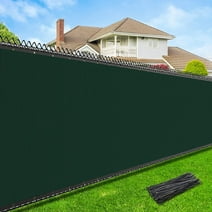 Fence4ever Black 5'x50' fence privacy screen windscreen shade cover ...