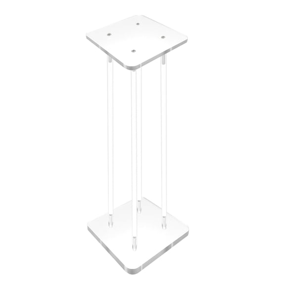 6X6X24" Clear Riser Acrylic Transparent Plexiglass Pedestal Table Display Podium