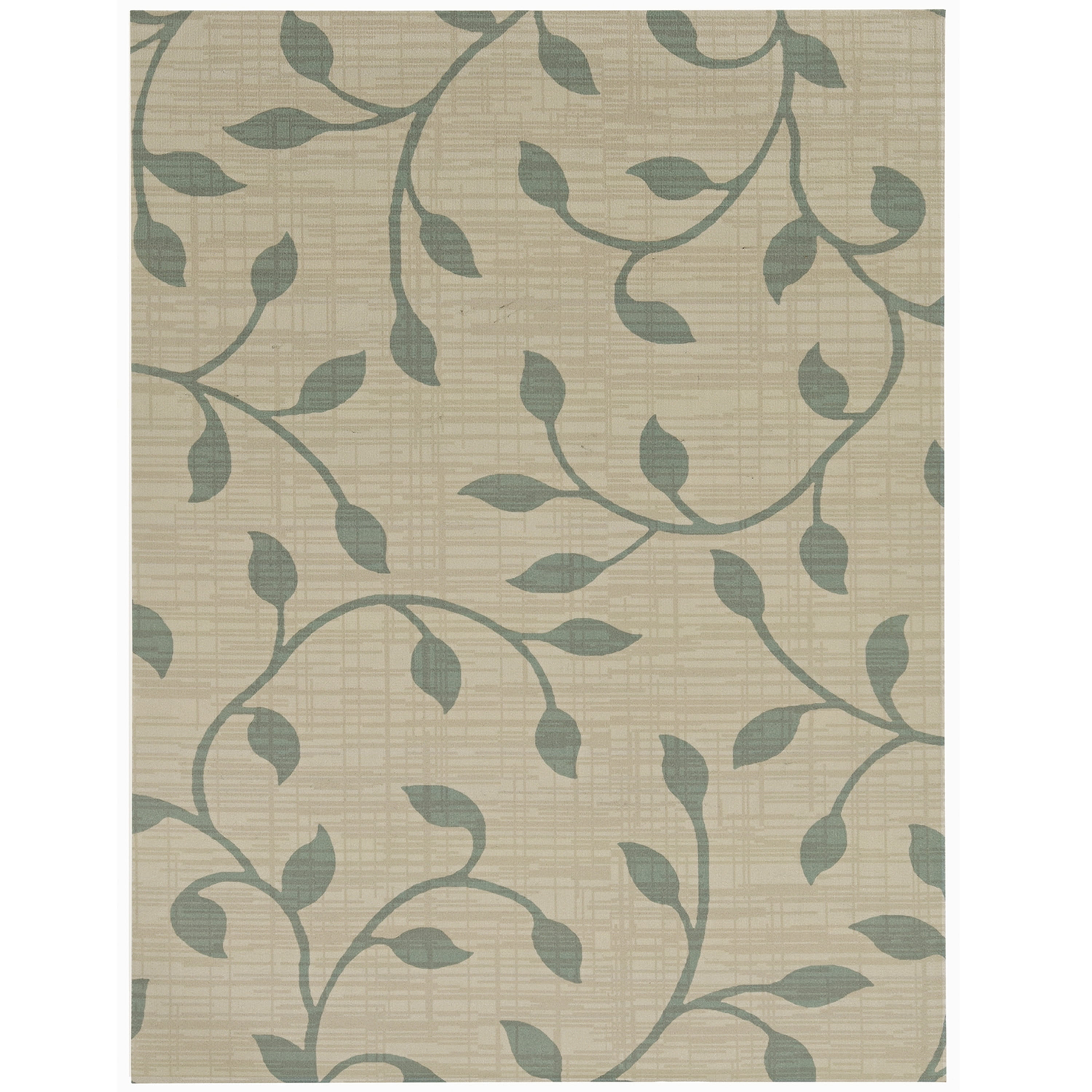 6X8 Lt Blue/Beige Vine Indoor/Outdoor Area Rug - Walmart.com