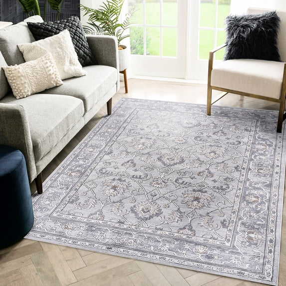 6X9 Dimensions, Cotton Backing - Stain Resistant - Entryway, Eat - in Kitchen - Safe for High - Traffic Areas