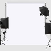 6X9FT White Backdrop Background for Photography Large Pure White Photo Backdrop Curtain Drapes High Density White Screen Backdrops for Party Portrait Photoshoots Booth Video Studio