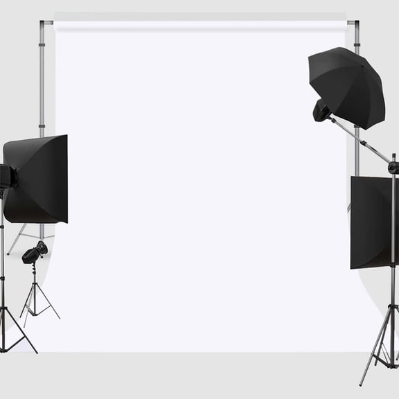 6X9FT White Backdrop Background for Photography Large Pure White Photo Backdrop Curtain Drapes High Density White Screen Backdrops for Party Portrait Photoshoots Booth Video Studio