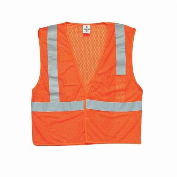 6XL Class 2 High Visibility Vest, Orange 1084-6X