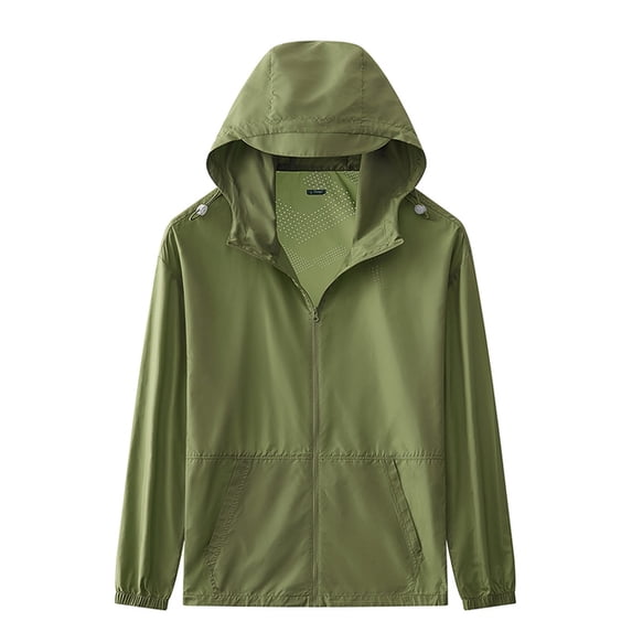 6XL Summer Skin Coats Men Light&Thin Breathable Sun Protection UPF50+ Proof Casual Jacket Hooded Patchwork Windbreaker Clothing