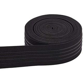 3 inch (75mm) Heavy Stretch Black and White Knit Elastic Band