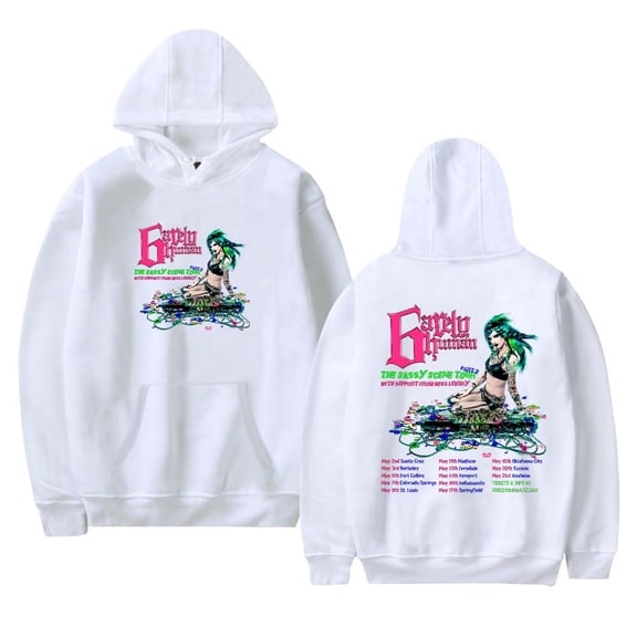 6arelyhuman The Sassy Scene Tour 2025 Hoodies Women Men Casual Long Sleeve Sweatshirt Fashion Clothes