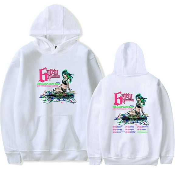 6arelyhuman The Sassy Scene Tour Hoodie Merch For Men/Women Long Sleeve Sweatshirt Pullover Streetwear