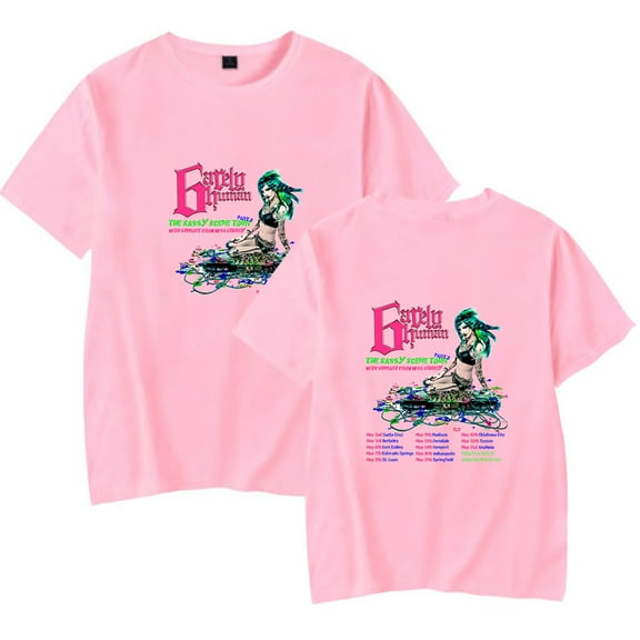 6arelyhuman The Sassy Scene Tour T-Shirt Merch Summer Women/Men Casual O-neck Short Sleeve Tshirt Streetwear