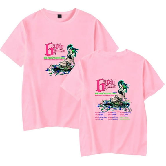6arelyhuman The Sassy Scene Tour T-Shirt Merch Summer Women/Men Casual O-neck Short Sleeve Tshirt Streetwear