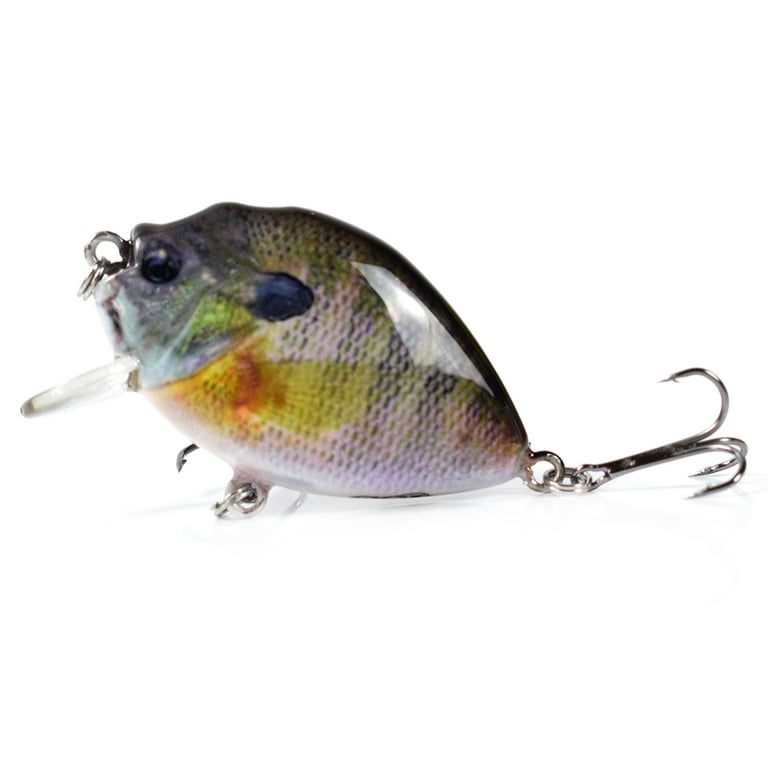 Dcenta 6cm 15g Mini Wobbler Fishing Lure Artificial Hard Bait Crankbait for Fish Bass Fishing Tackle, 2