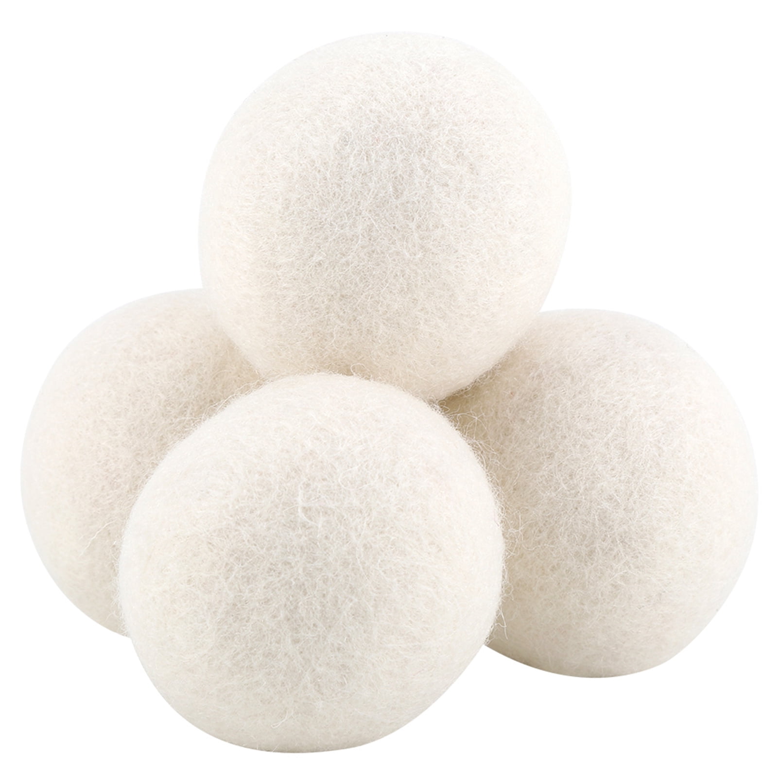 6cm 6 Pack Wool Dryer Balls Felt Ball Moisture Absorbent Washer and