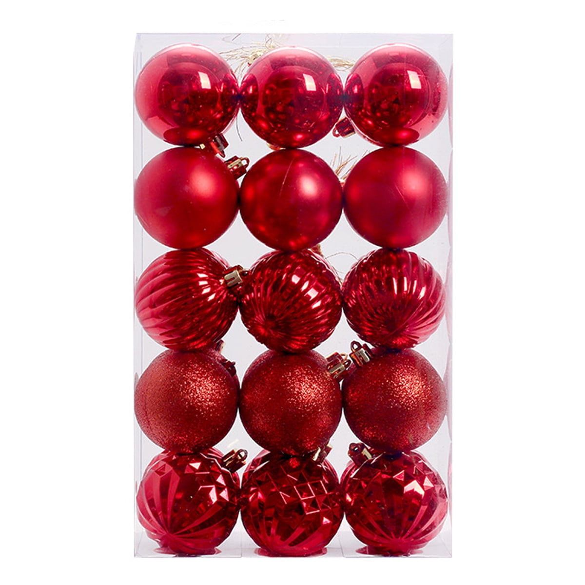6cm Christmas Ball Ornaments 30 Pcs Small Shatterproof Christmas Tree
