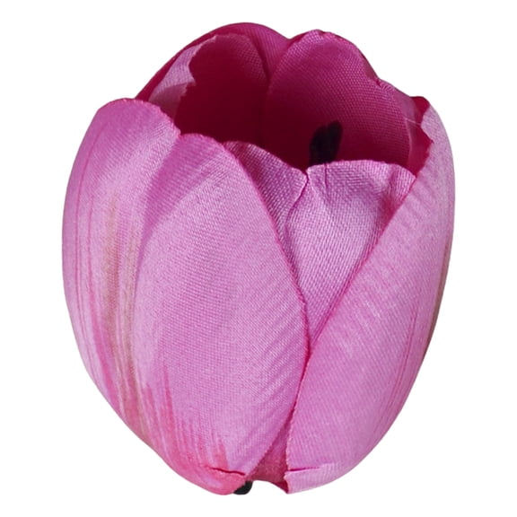 6cm Handmade Artificial Tulip Flower Heads, Faux Silk Tulip Blooms Fake Floral Heads,Realistic Soft Long-Lasting Non-Fading Heads for Bridal Bouquets Wreath Table Centerpieces Home Decor,Pink