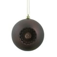 thumbnail image 1 of Northlight 6ct Matte Retro Reflector Shatterproof Christmas Ball Ornament Set 4" - Brown, 1 of 4