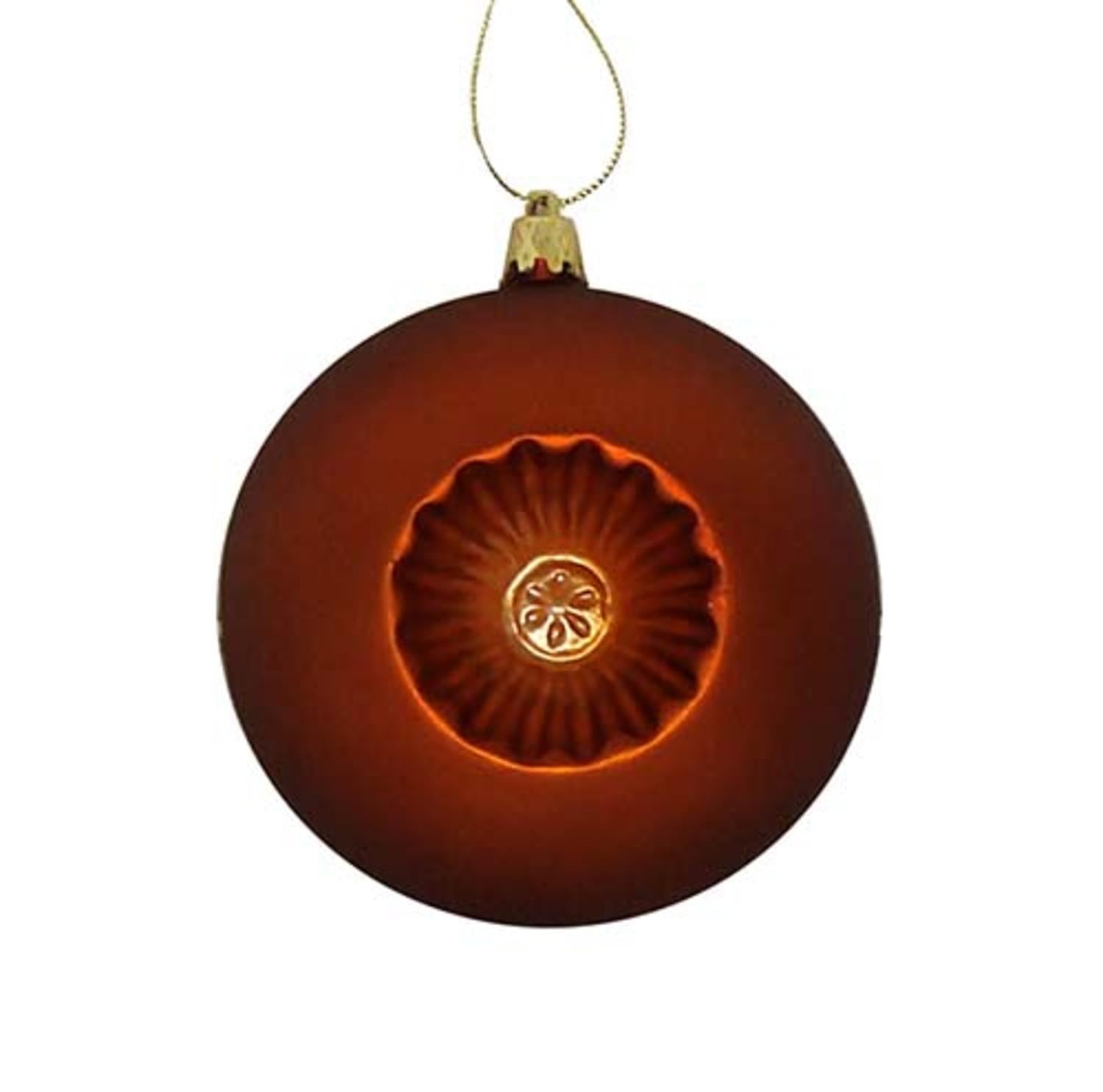  YETTASBIN Orange Solid Color Large Christmas Ornament