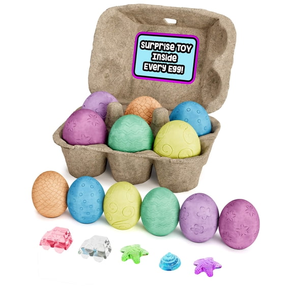 6ct Surprise Inside Sidewalk Chalk Eggs