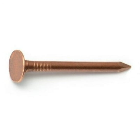 6d 1-1/2" Copper Roofing Flat Head Nails (205 pcs.)