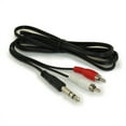thumbnail image 1 of 6ft 1/4" (TRS) Stereo to 2 RCA Cable, 1 of 2