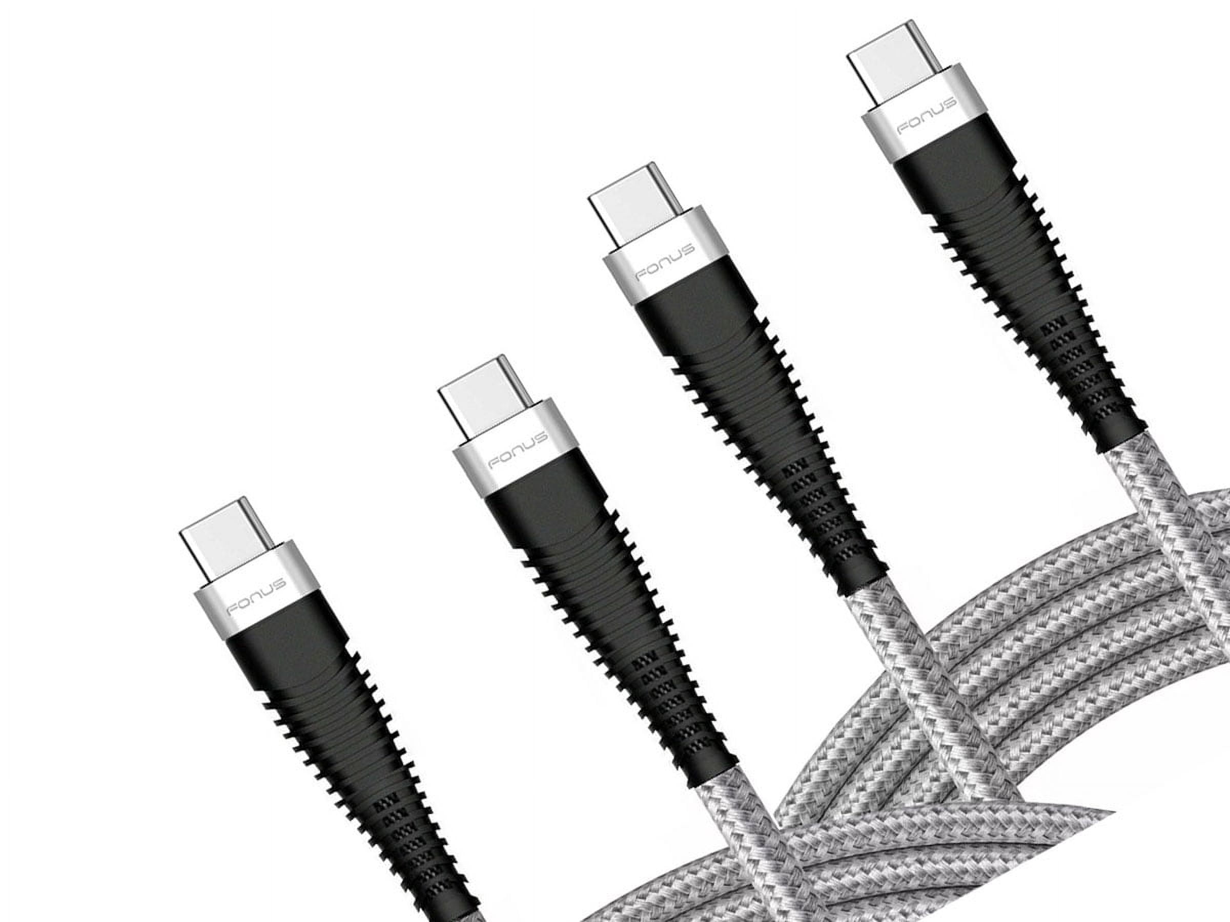 6ft and 10ft Long PD USB-C Cables Fast Charge for Samsung Galaxy A05/A13 5G/A14 5G/A23 5G/A33 5G/A53 5G/A73 5G - TYPE-C to TYPE-C Cord Power Wire USB-C to USB-C Data Sync High Speed Braided